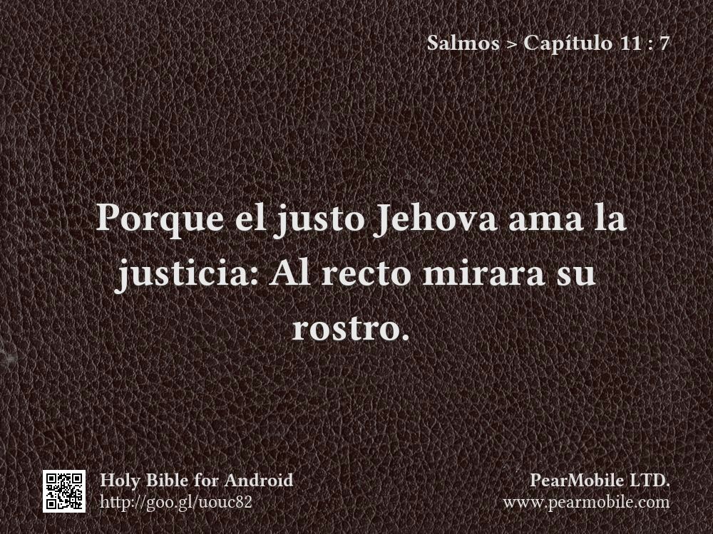 Salmos, Capítulo 11:7